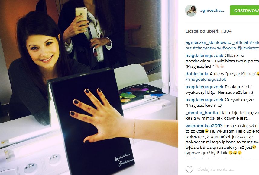 Agnieszka Sienkiewicz na Instagramie