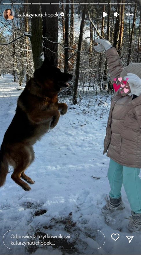 Kasia Cichopek relacjonuje rodzinny spacer