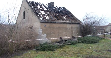 Tragiczny pożar w Stołężynie. Znaleziono zwęglone zwłoki