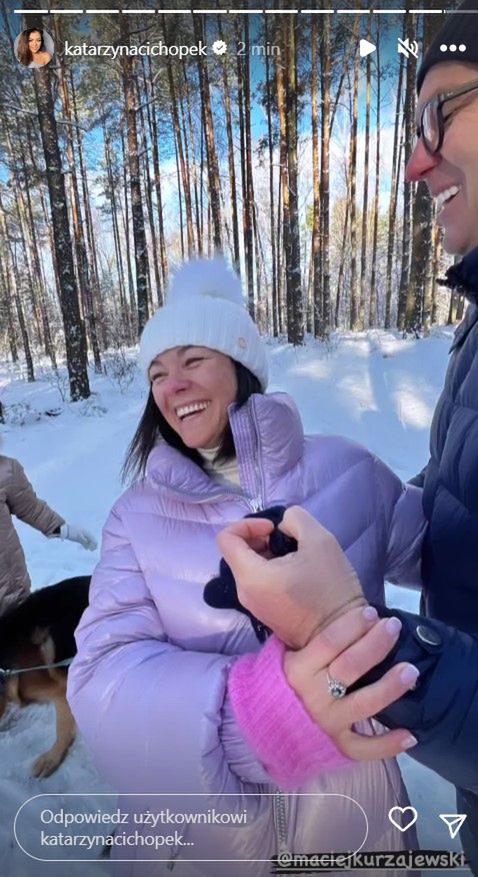 Kasia Cichopek relacjonuje rodzinny spacer