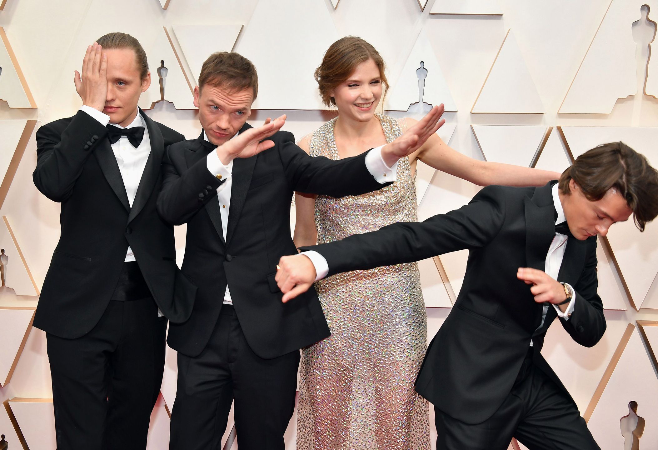 Reżyser i aktorzy "Bożego ciała" tuż przed oscarową galą. 