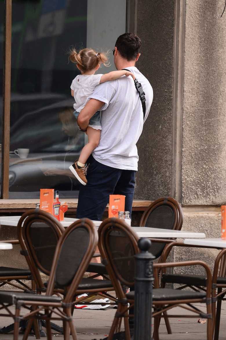 Robert Lewandowski z Klarą na obiedzie