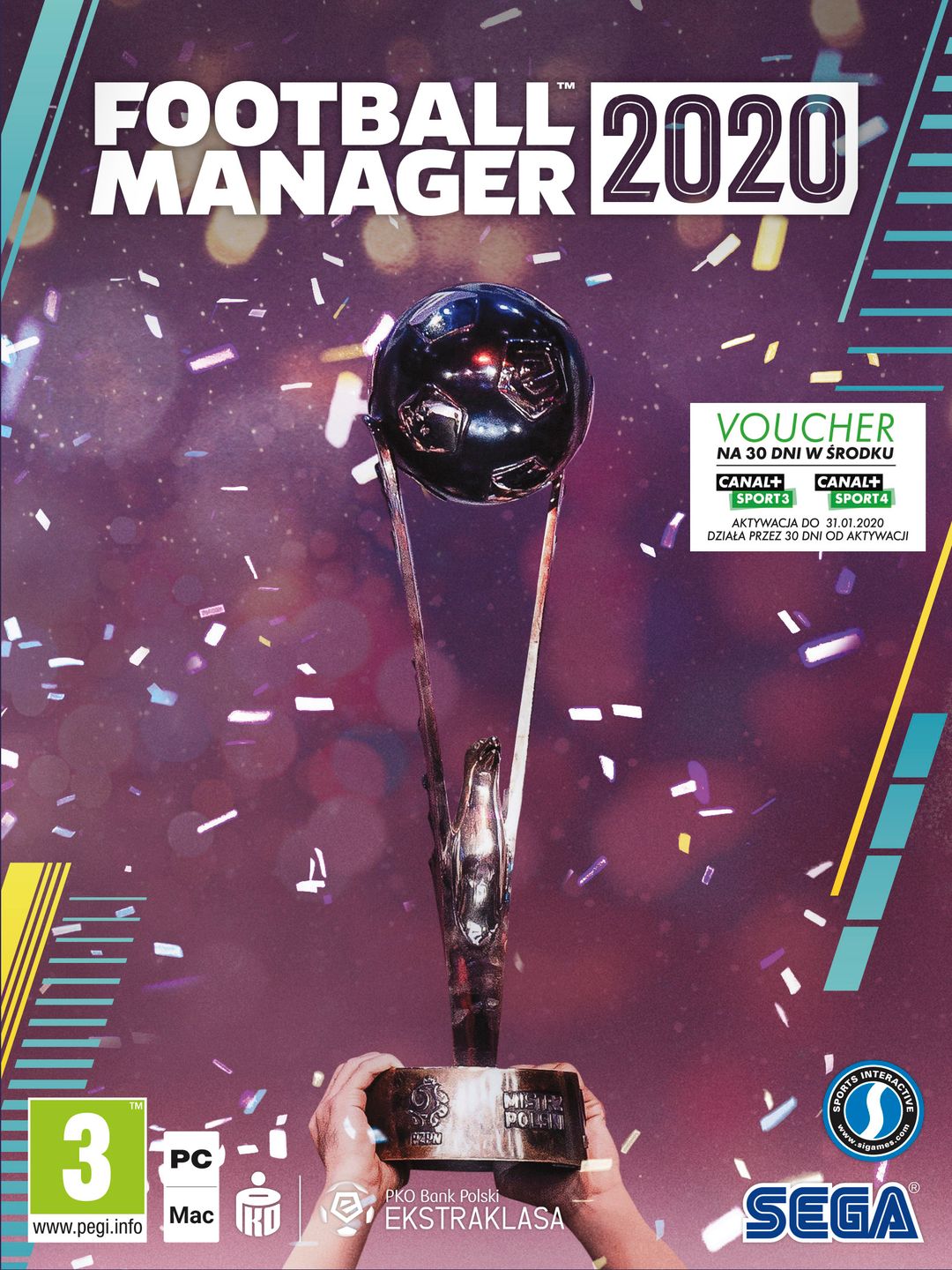 Okładna polskiej wersji gry Football Manager 2020 