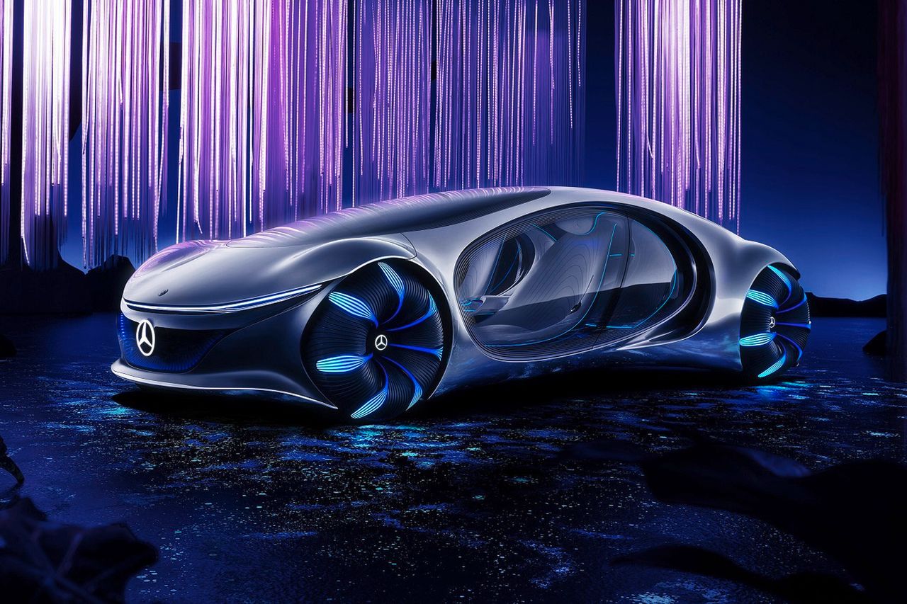 CES 2020. Mercedes-Benz AVTR - futurystyczny samochód inspirowany filmem Avatar