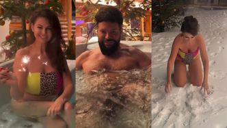 Ostrzegamy! Roznegliżowani Maja i Krzysztof Rutkowscy byczą się w góralskim jacuzzi. Romantycznie? (FOTO)