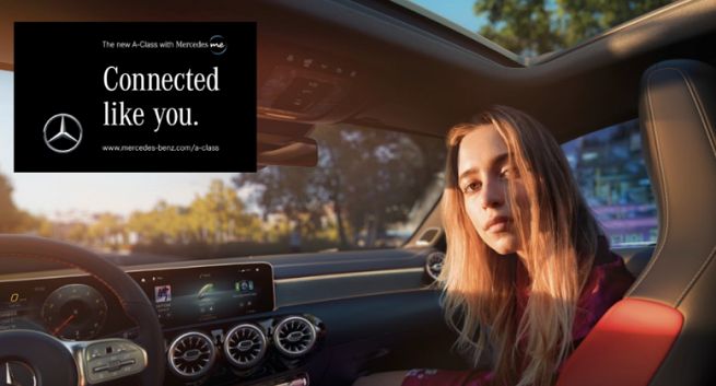 Mercedes klasy A w reklamach dostosowuje się do kierowcy (wideo)