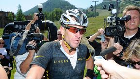 "Czasem jesteś młotkiem, a czasem gwoździem". Lance Armstrong rozbił się na rowerze