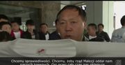 Lot MH370. Protest rodzin pasażerów w Pekinie