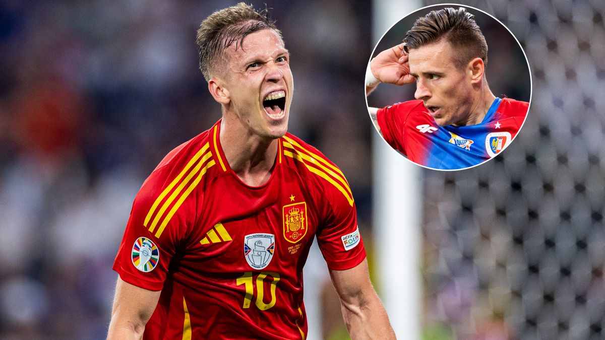 Getty Images / Na zdjęciach: Dani Olmo (Getty/Boris Streubel - UEFA / Contributor), w kółku Damian Kądzior (Getty/DeFodi Images / Contributor)