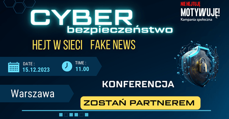 „Cyberzagrożenia i hejt w sieci” – przyjdź na konferencję, dowiedz się więcej!