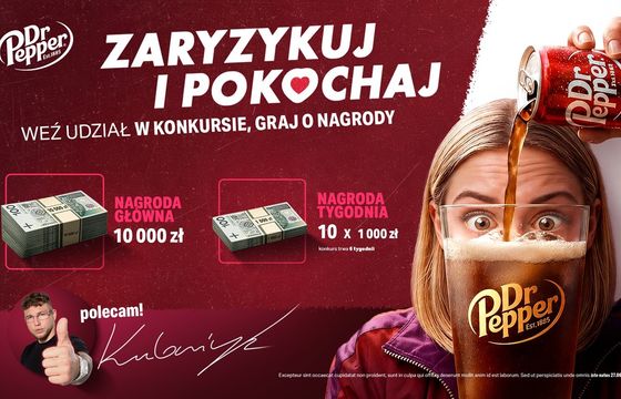 H2O Creative z kompleksową kampanią marki Dr Pepper