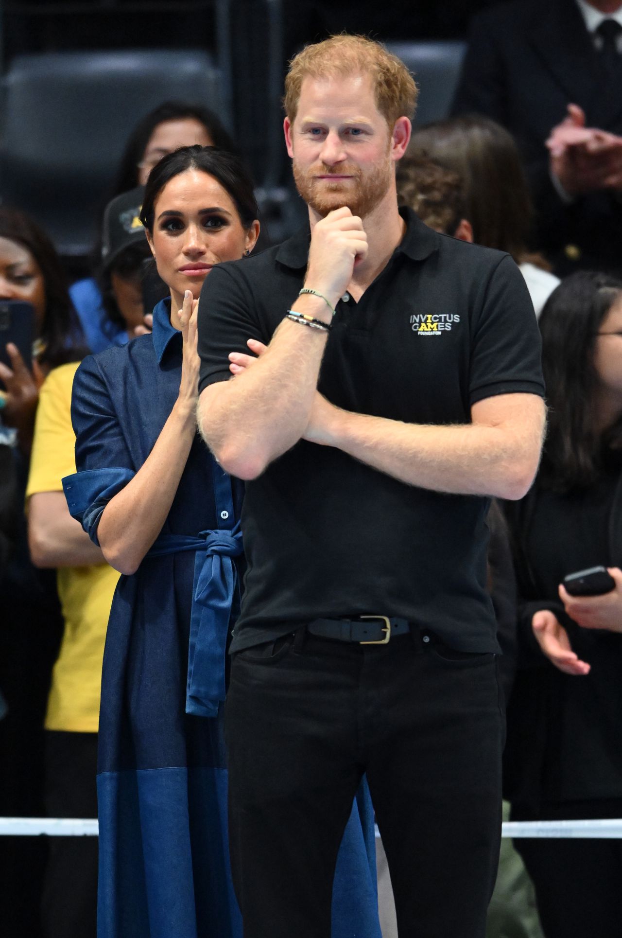 Meghan Markle and Prince Harry during the Invictus Games 2023