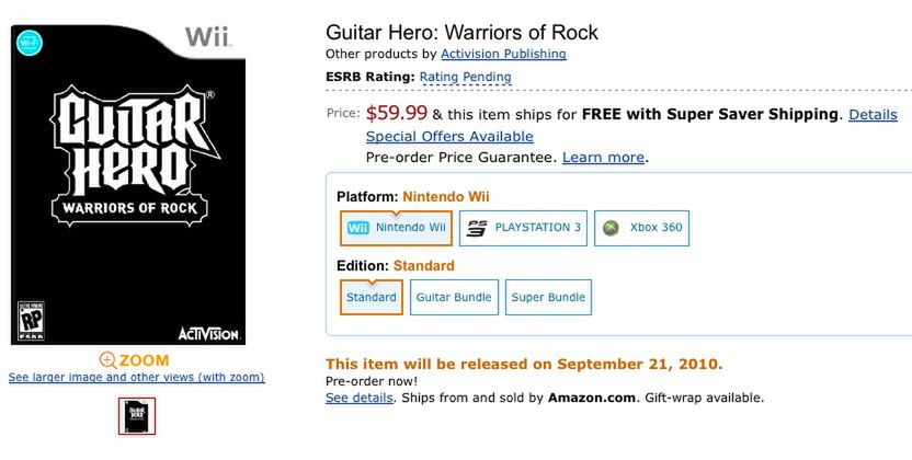 Guitar Hero: Warriors of Rock