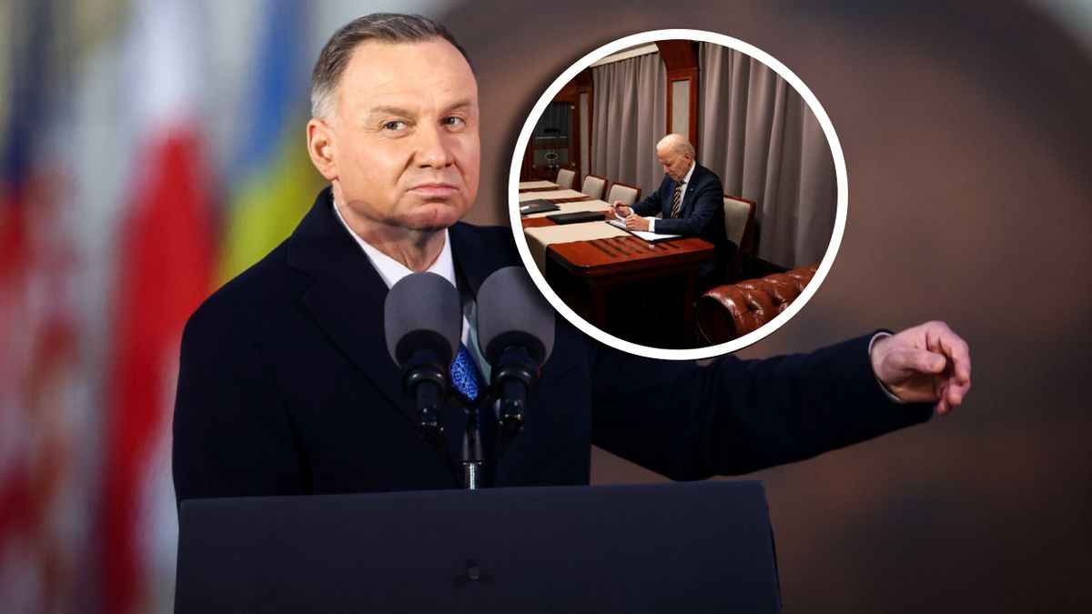 Prezydent Andrzej Duda  jest pod wrażeniem postawy Joe Bidena