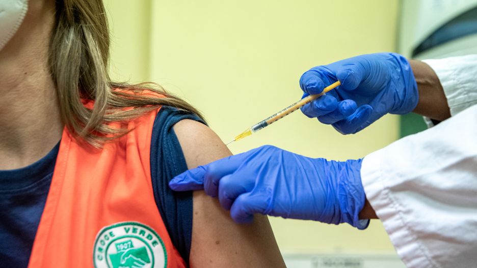Vaccinations against the Sars-Cov-2 virus continue in Piedmont. The first vaccinations of volunteers and health service workers engaged in combating the spread of the Covid-19 pandemic have begun. The vaccine currently available is the one produced by Pfizer - BioNTech, pending the COVID-19 Vaccine Moderna, recently approved in Europe to start being available. On January 10, 2021 in Turin, Italy. (Photo by Mauro Ujetto/NurPhoto via Getty Images)