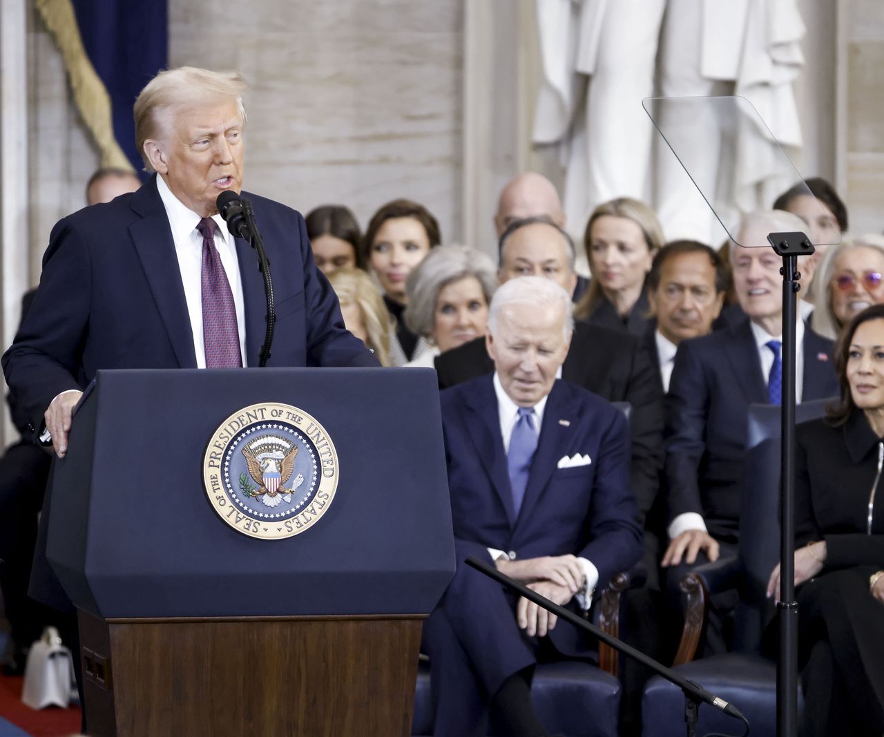 Cała seria zapowiedzi. Pierwsze słowa Trumpa po zaprzysiężeniu