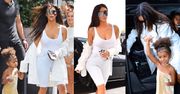 Kim Kardashian cała na biało w Nowym Jorku (ZDJĘCIA)
