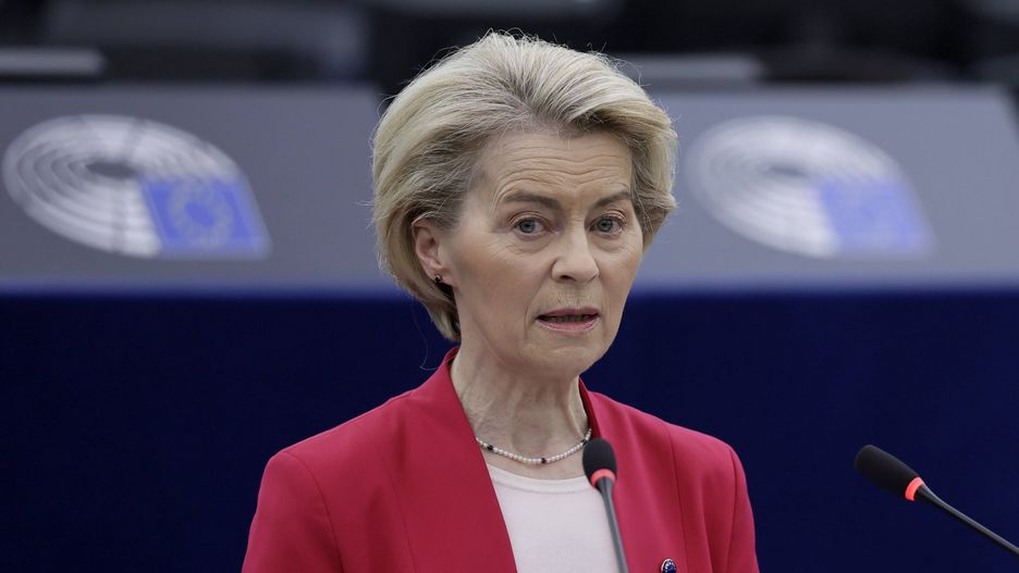 European Parliament session in Strasbourg
epa11955097 Ursula von der Leyen, European Commission President, speaks during a debate on 'European Council meetings and European Security' at the European Parliament in Strasbourg, France, 11 March 2025. The EU Parliament's session runs from 10 till 13 March 2025.  EPA/RONALD WITTEK 
Dostawca: PAP/EPA.
RONALD WITTEK
council, meeting