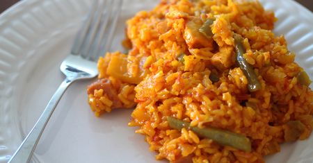 Paella w proszku przygotowana z olejem rzepakowym