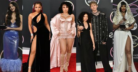 American Music Awards 2021. Kreacje gwiazd na gali: Cardi B, Olivia Rodrigo, Machine Gun Kelly...