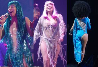 71-letnia (!) Cher w prześwitujących kreacjach szaleje na scenie (ZDJĘCIA)