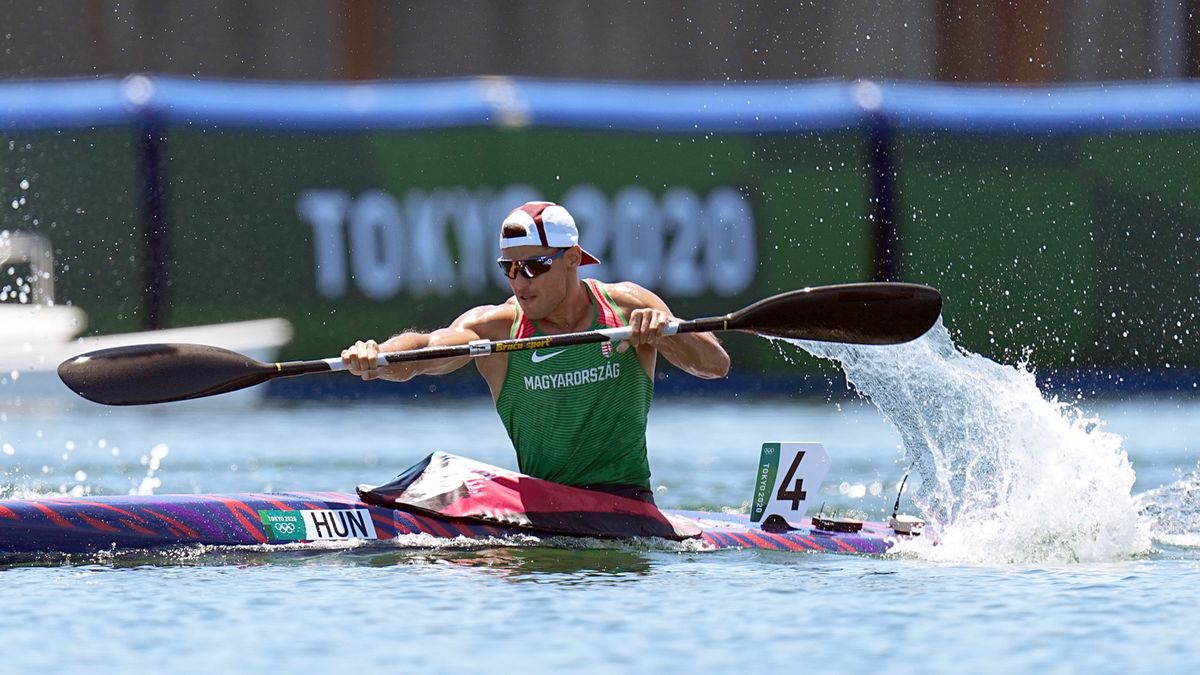 Sandor Totka (na zdjęciu w K1) walczy także w K4 500m