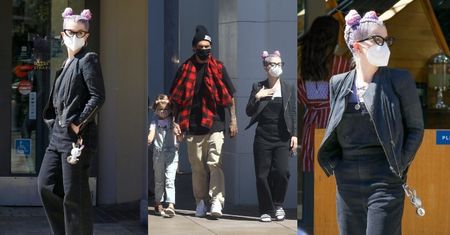 Szczuplejsza o 40 kilogramów Kelly Osbourne buszuje w sklepie dla lalek z chłopakiem i jego córeczką (ZDJĘCIA)