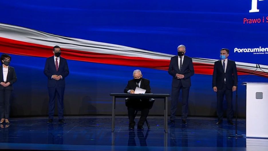 Podpisanie deklaracji programowej Zjednoczonej Prawicy