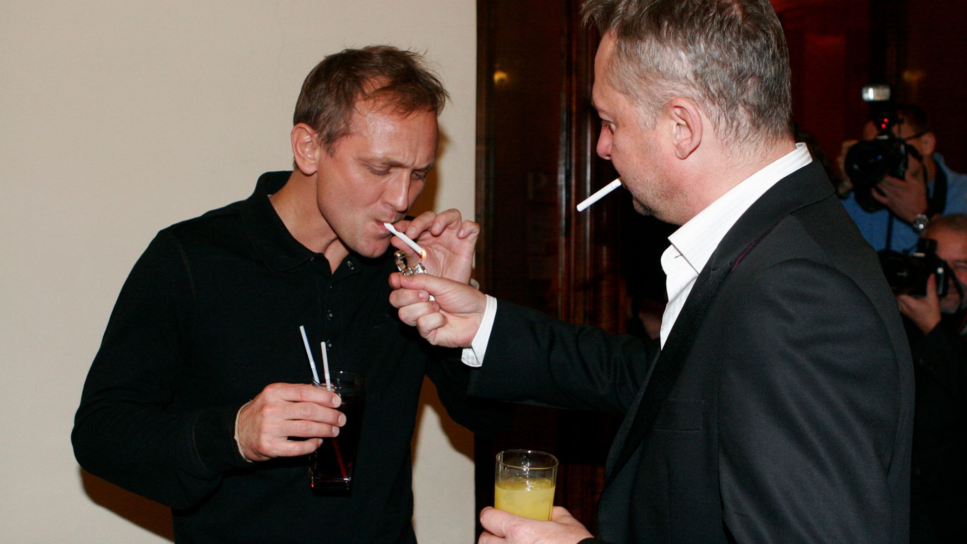 Andrzej Chyra i Bogusław Linda