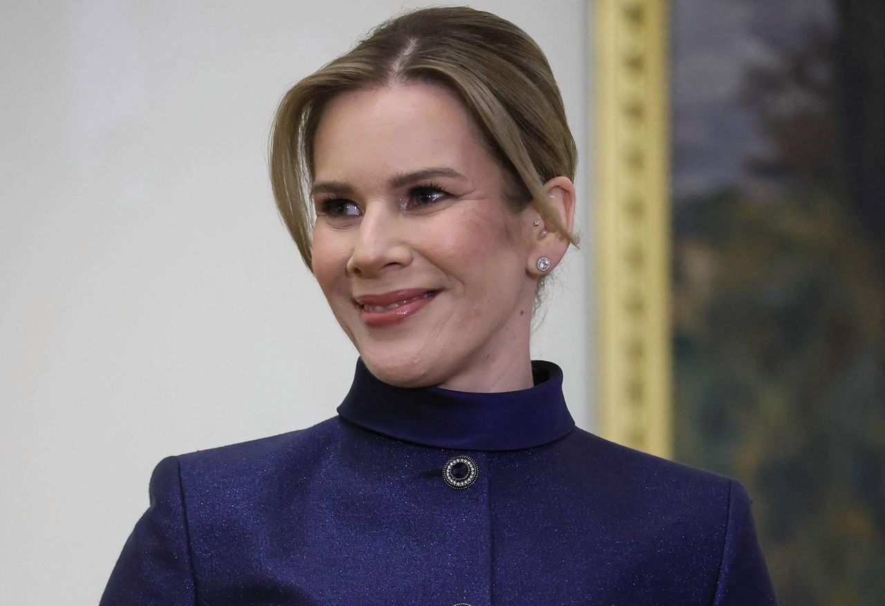 Marta Nawrocka udzielała wywiadu. Po dwóch pytaniach zapadła cisza