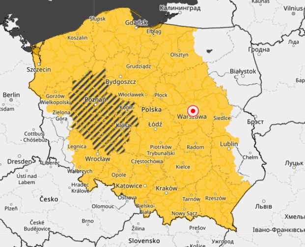 Ostrzeżenia przed burzami
