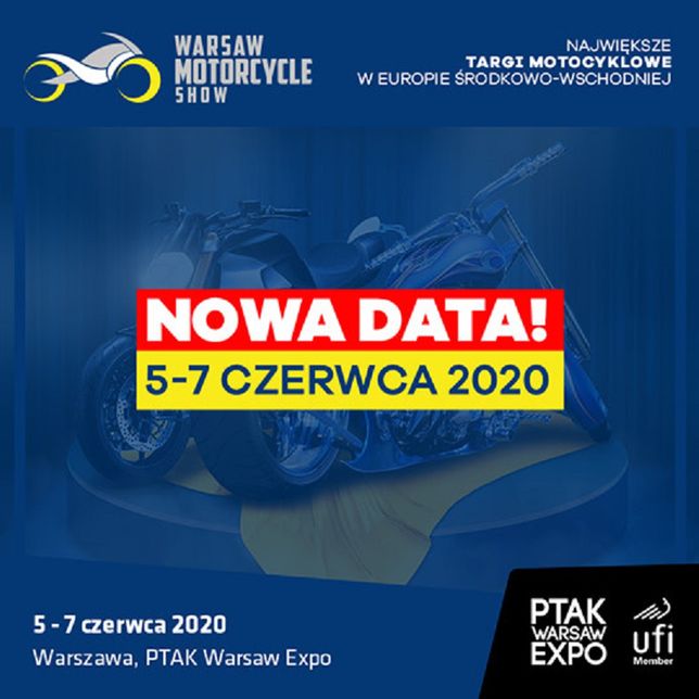 Warsaw Motorcycle Show zmienia termin z powodu koronawirusa. Targi