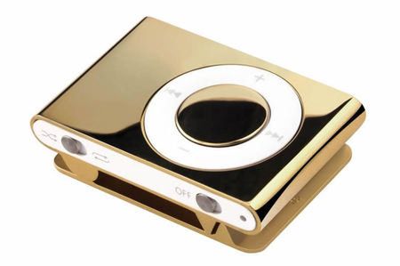 Diamentowy i złoty iPod Shuffle 2
