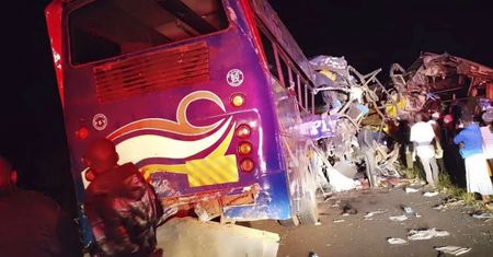 Zderzenie dwóch autobusów. Dziesiątki ofiar śmiertelnych w Ugandzie