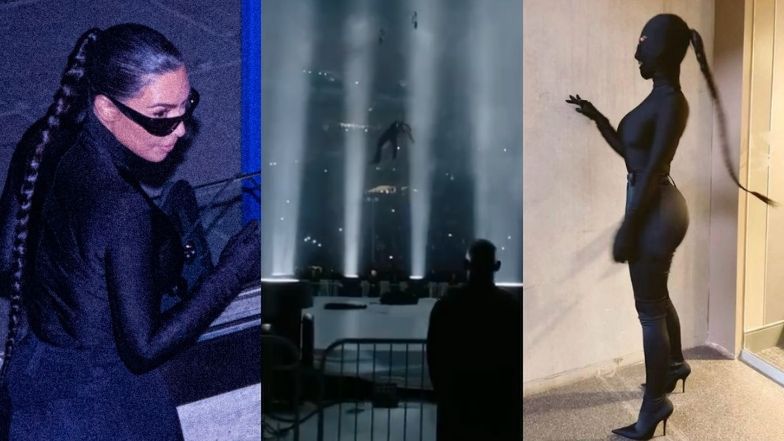 Kim Kardashian wspiera lewitującego Kanye Westa podczas koncertu