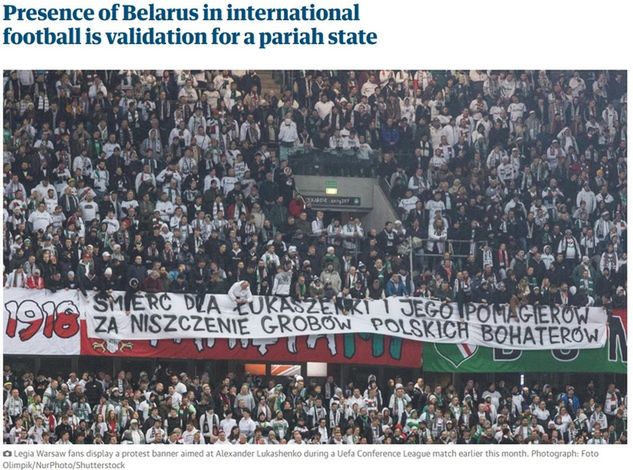 Okładka artykułu w "The Guardian"