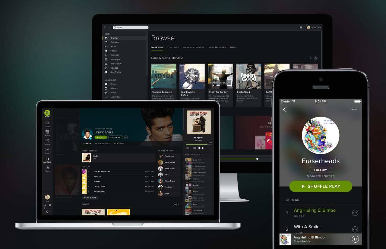 Spotify za darmo: więcej ograniczeń, premiery opóźnione o 2 tygodnie