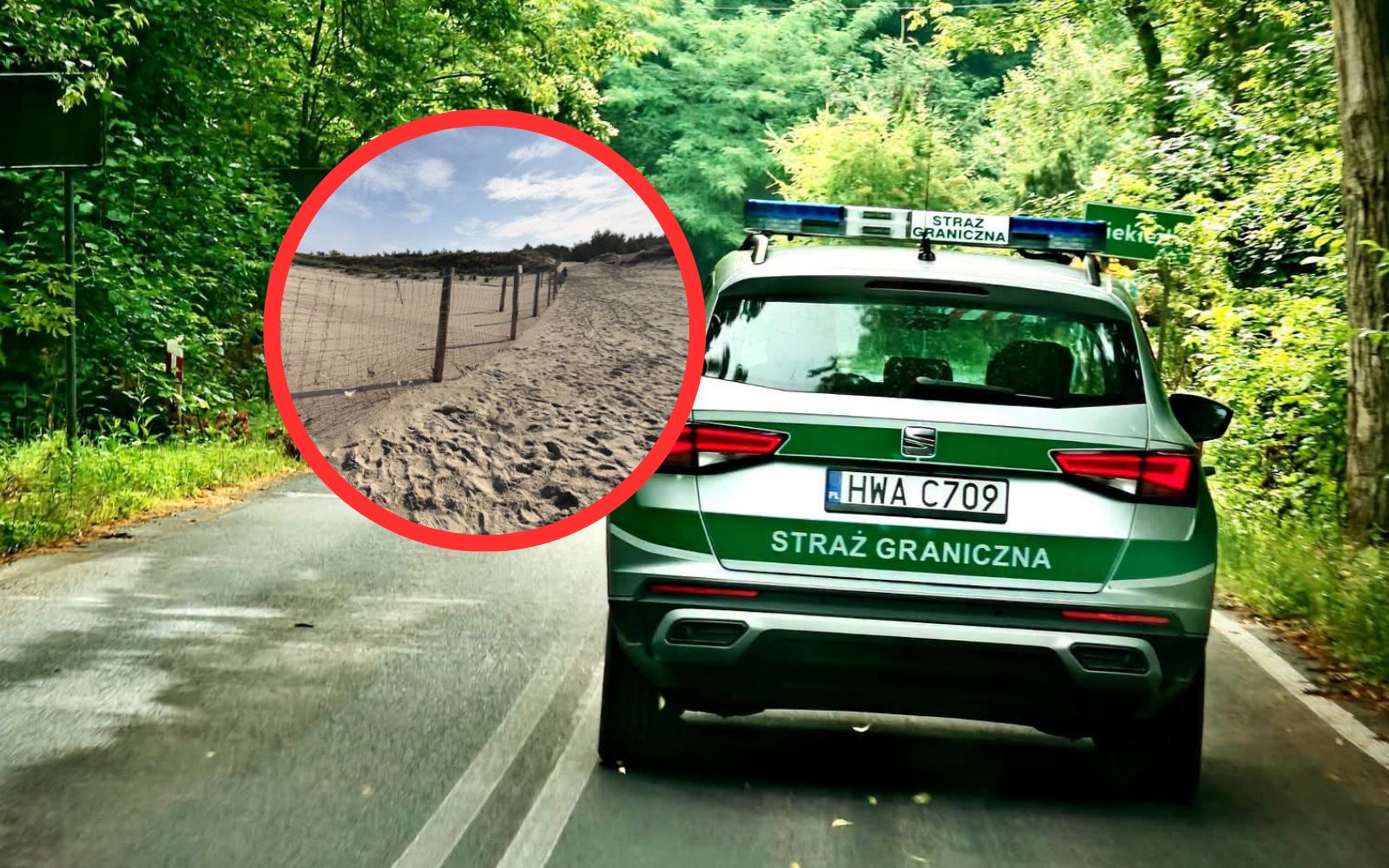 Taki widok na granicy z Rosją? Straż Graniczna dementuje