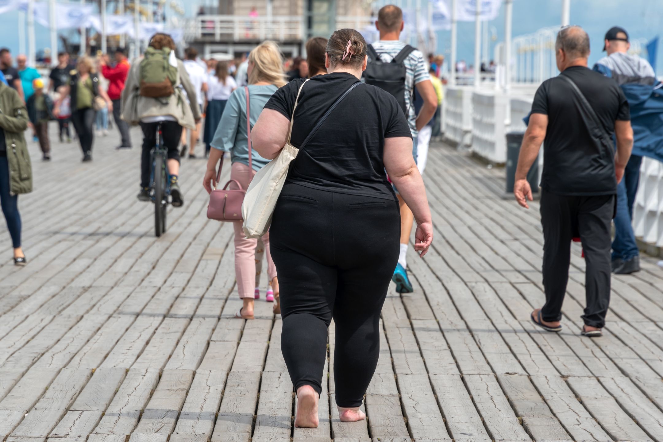Overweight woman walking on the pier among people with normal weight. Barefoot obese woman wearing black. Obesity, losing weight.
Overweight woman walking on the pier among people with normal weight. Barefoot obese woman wearing black. Obesity, losing weight.
woman, city, obese, person, overweight, female, obesity, calorie, caucasian, fat, adult, outdoor, street, walk, walking, copy space, health, junk, smiling, unhealthy, addiction, body, color image, habit, eat, leaf, lifestyle, meal, one woman only, plus size, diet, food, snack, view, -, back, carrying, close up, colour, connection, curly, emotion, enjoying, exercise, exploration, fatty, fitness, friendship, gain, good, woman, city, obese, person, overweight, female, obesity, calorie, caucasian, fat, adult, outdoor, street, walk, walking, copy space, health, junk, smiling, unhealthy, addiction, body, color image, habit, eat, leaf, lifestyle, meal, one woman only, plus size, diet, food, snack, view, -, back, carrying, close up, colour, connection, curly, emotion, enjoying, exercise, exploration, fatty, fitness, friendship, gain
