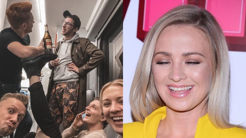 Basia Kurdej-Szatan urządziła domówkę w pociągu