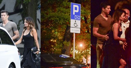 Lewandowscy zostawili auto na miejscu dla niepełnosprawnych (ZDJĘCIA)