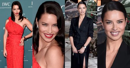 Elegancka Adriana Lima lansuje się na targach zegarków w Genewie