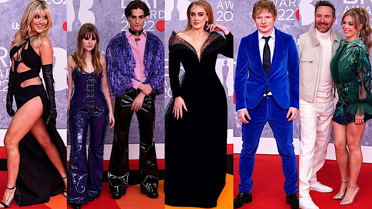 Kreacje gwiazd na gali BRIT Awards 2022: Adele, Ed Sheeran, Maneskin, David Guetta