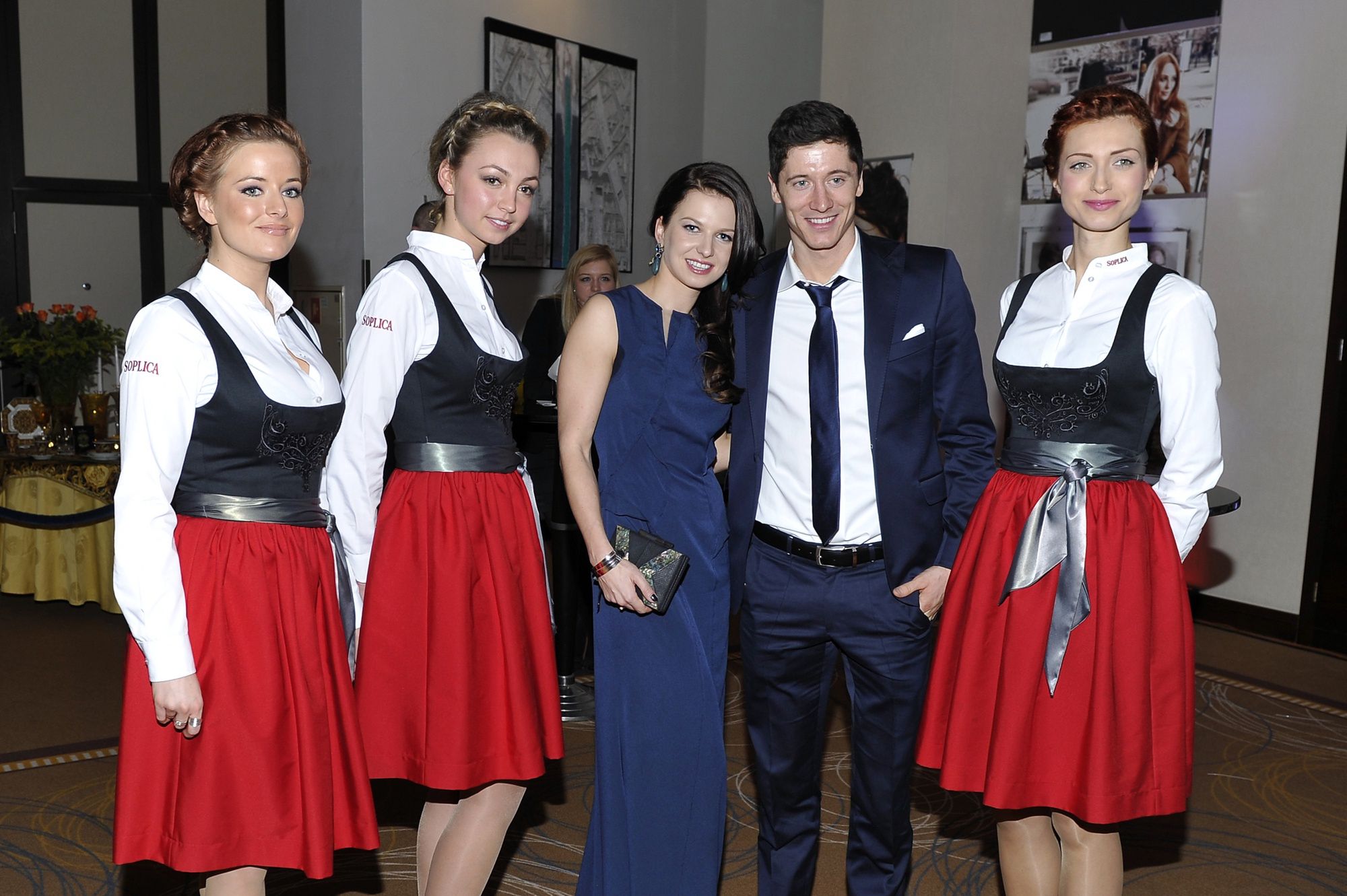 Anna Lewandowska i Robert Lewandowski w 2013 roku