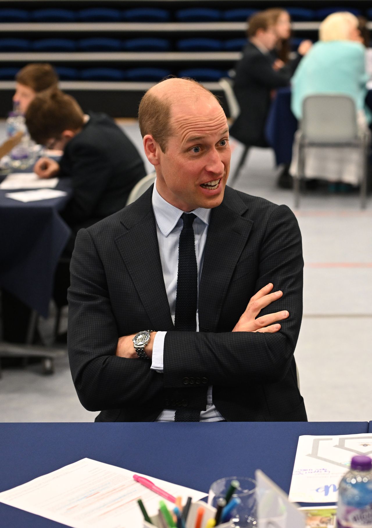 Prince William returned to his duties.
