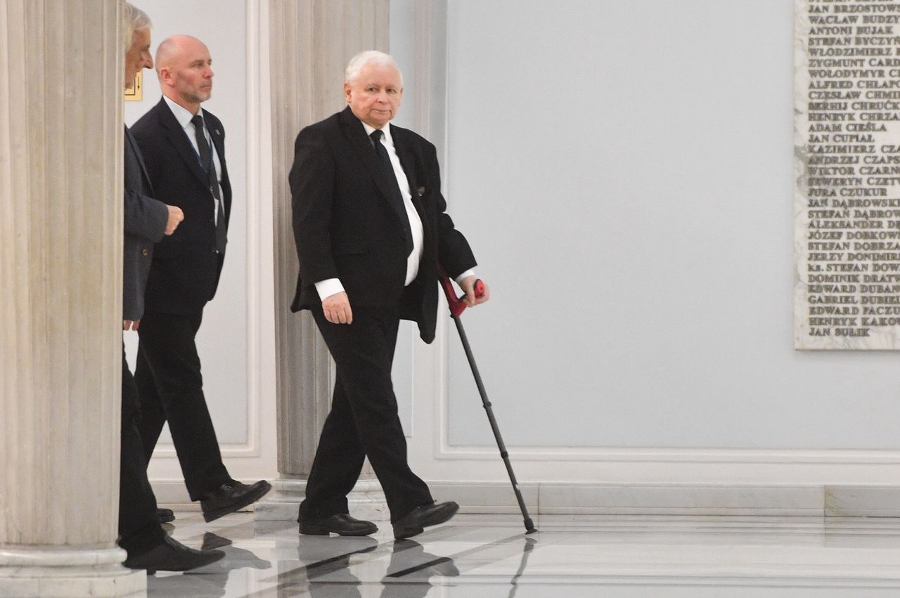 Jarosław Kaczyński w Sejmie