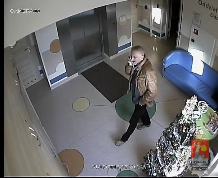 Policja poszukuje sprawcy kradzieży w szpitalu dziecięcym! Rozpoznajesz tego mężczyznę?