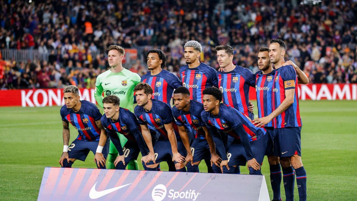 Getty Images / Gongora / Na zdjęciu: piłkarze FC Barcelony