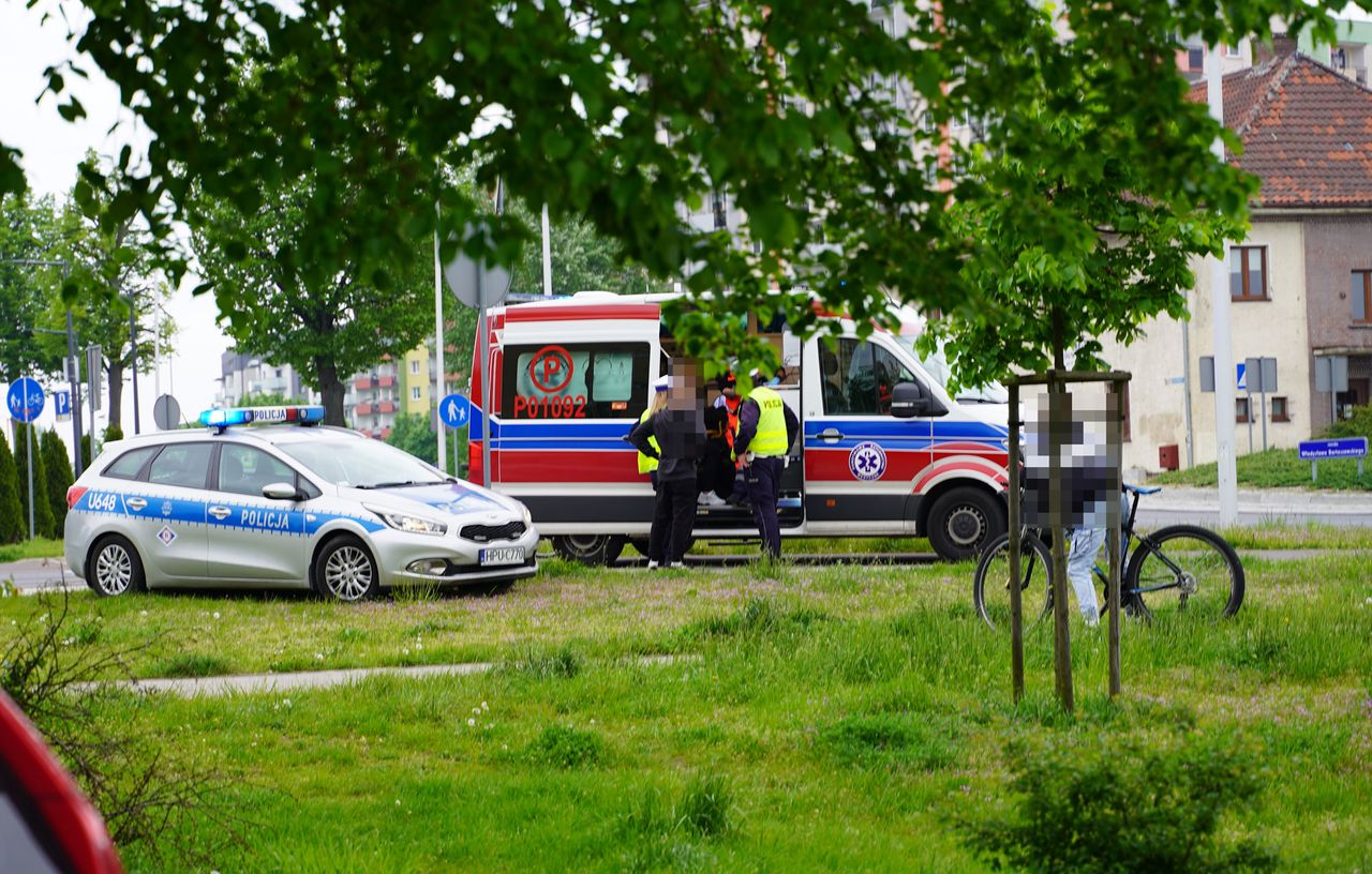 Potrącenie rowerzystki w Pile