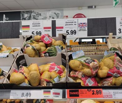 Niemieckie ziemniaki w polskich sklepach. "Są gorsze w smaku niż nasze, ale sieci są nieubłagane"
